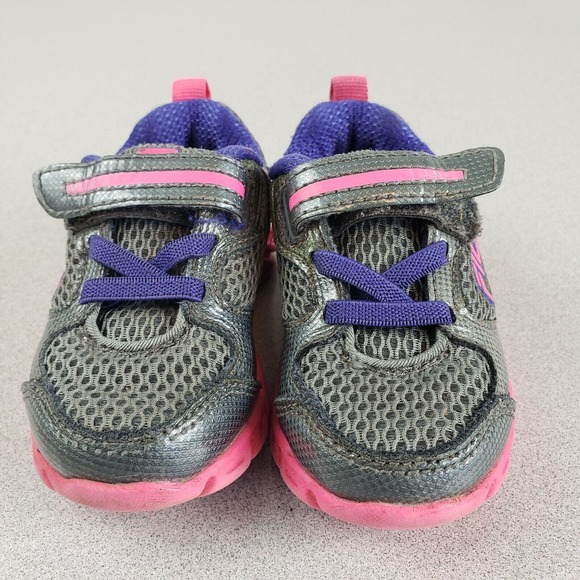 Fila Kids 91175 Gray Lace Up Low Top Round Toe Comfort Running Shoes Size 5 - Picture 2 of 5